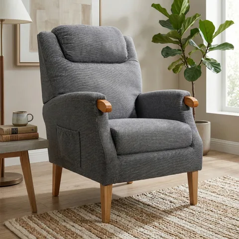 Lisbon Fireside Chair Grey