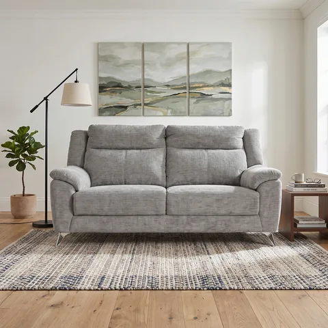 Monroe Fixed 3 Seater Ash