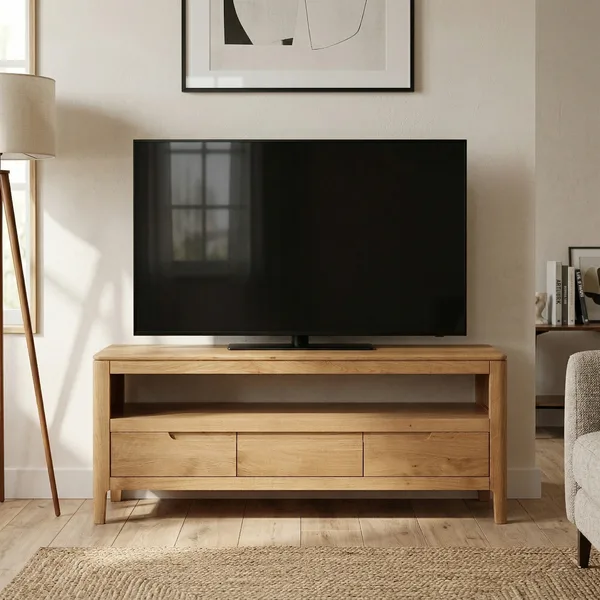 Dunmore Oak Large TV Unit