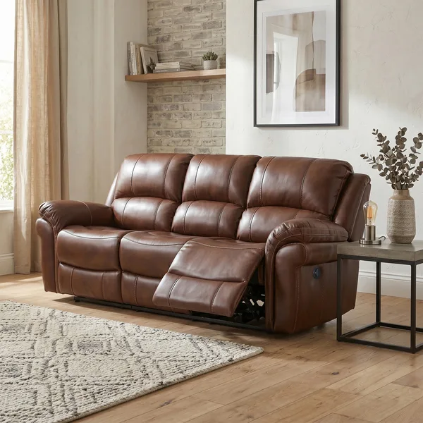 Farnham Elec 3 Seater Tan