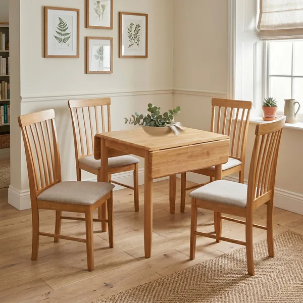 Cologne Square D Set/ 4 Chairs