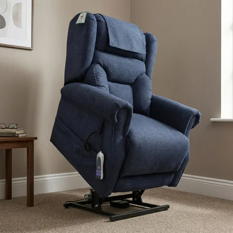 Berkshire Dual Motor Lift & Tilt Chair Deep Blue