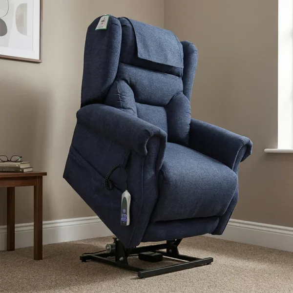 Berkshire Dual Motor Lift & Tilt Chair Deep Blue