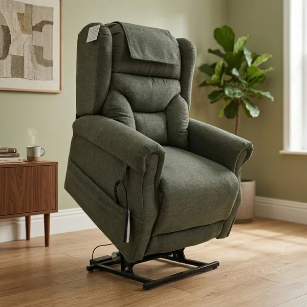 Berkshire Dual Motor Lift & Tilt Chair Olive