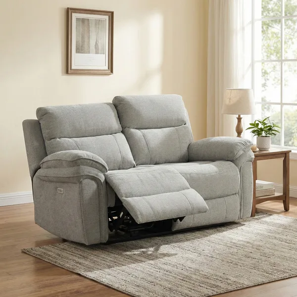 Harrow 2 Seater Elec Light Grey