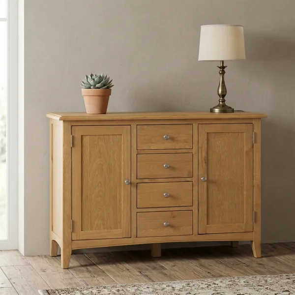 Kilkenny Oak 4Drawer Sideboard