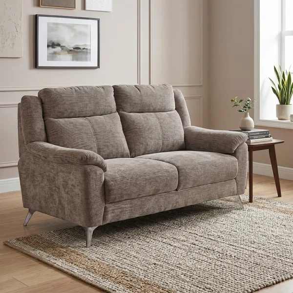 Monroe Fixed 3 Seater Stone