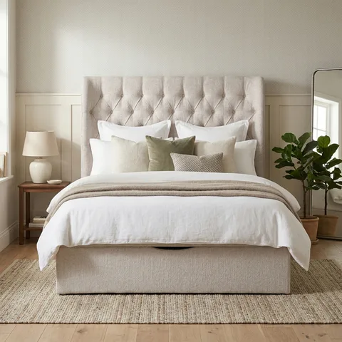 Clara 5ft Bed Beige