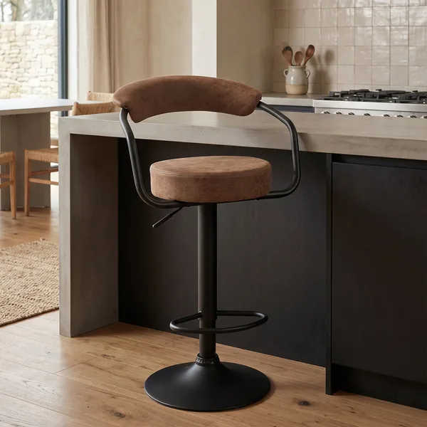 Hanna Bar Stool Brown