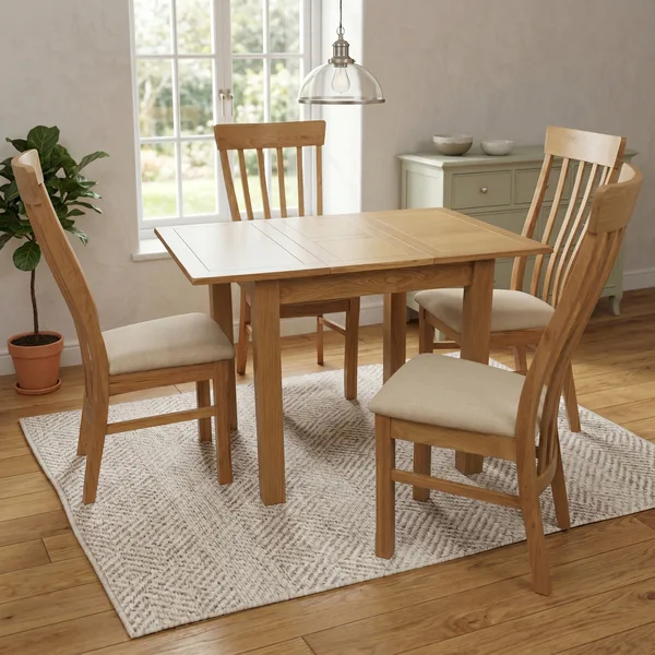 Kilmore Oak 80cm Ext D Set