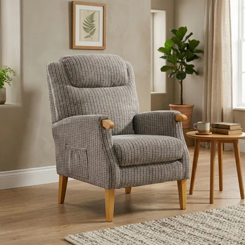 Lisbon Fireside Chair Latte