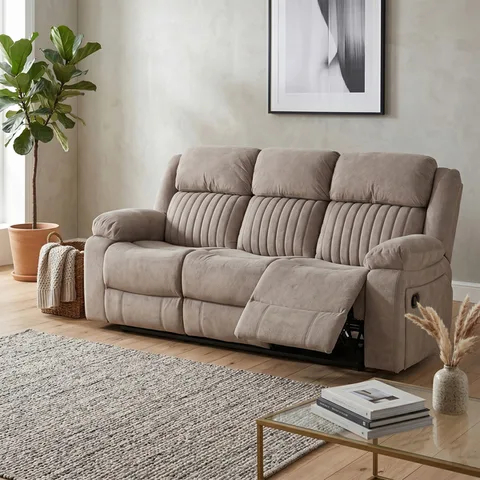 Morgan 3 Seater Recliner Taupe