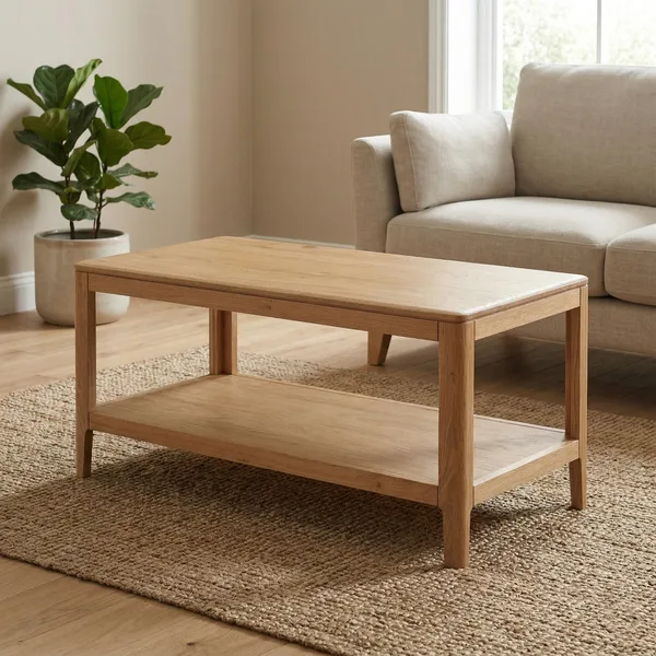 Dunmore Oak Coffee Tbl/Shelf