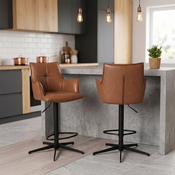 Jacob Bar Stool Tan PU