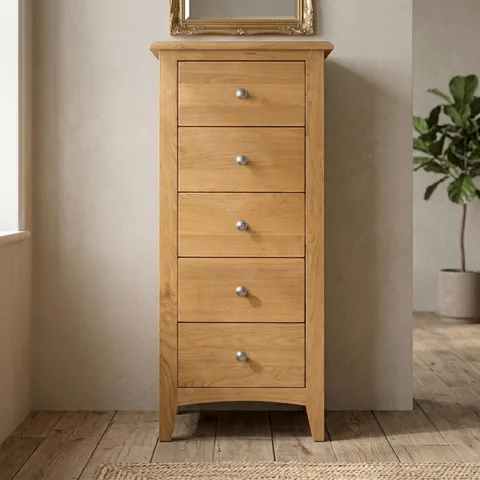 Kilkenny Oak 5Drw Narrow Chest