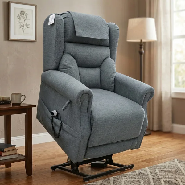 Berkshire Dual Motor Lift & Tilt Chair Steel Grey