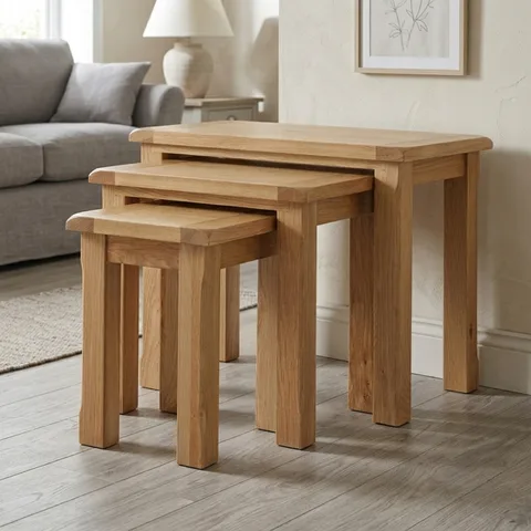 Kilmore Oak Nest of 3 Tables