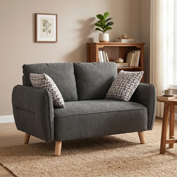 Georgia 2 Seater Dark Grey