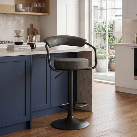 Hanna Bar Stool Grey