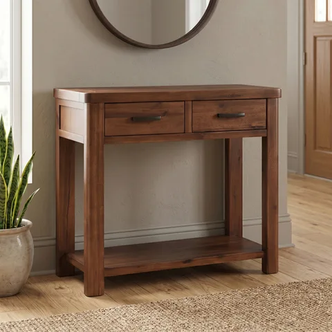 Andorra Acac Console Tbl 2drwr