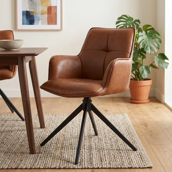 Jacob Dining Chair Tan PU