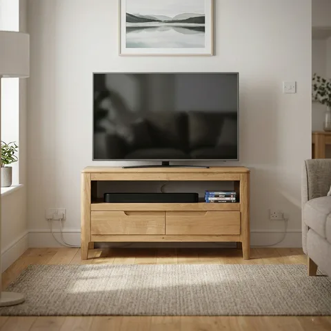 Dunmore Oak Small TV Unit