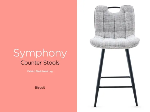 Symphony Counter Height Stool Biscuit