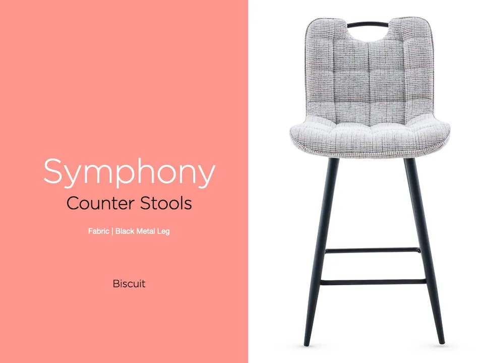 Symphony Counter Height Stool Biscuit