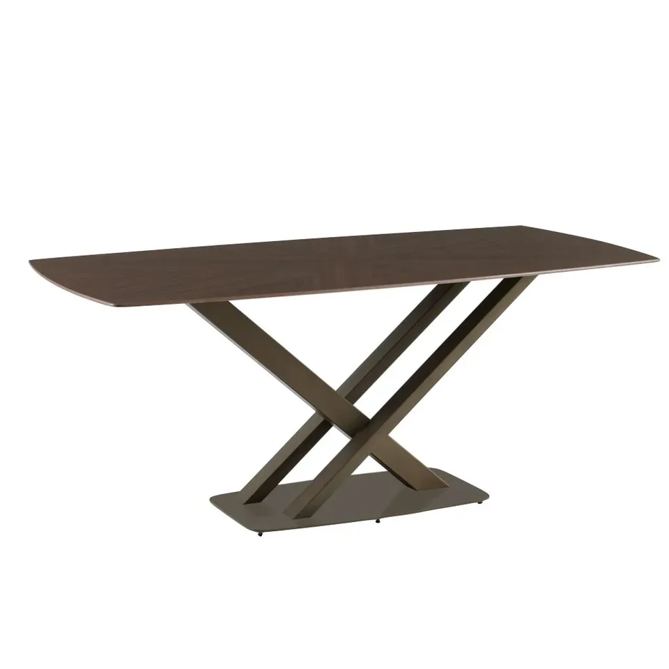 Solara Walnut 180cm Sintered Stone Dinning Table