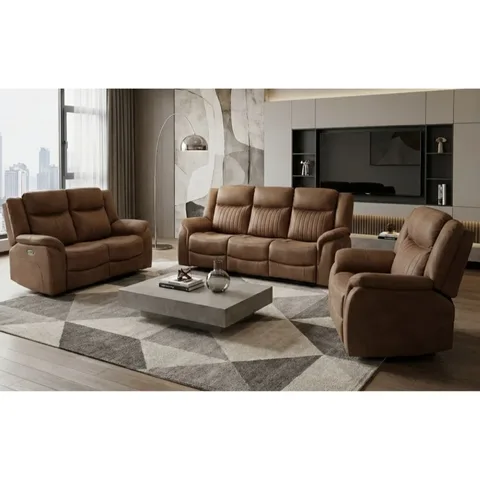 Darlington 3 Seater Electric with Console Tan