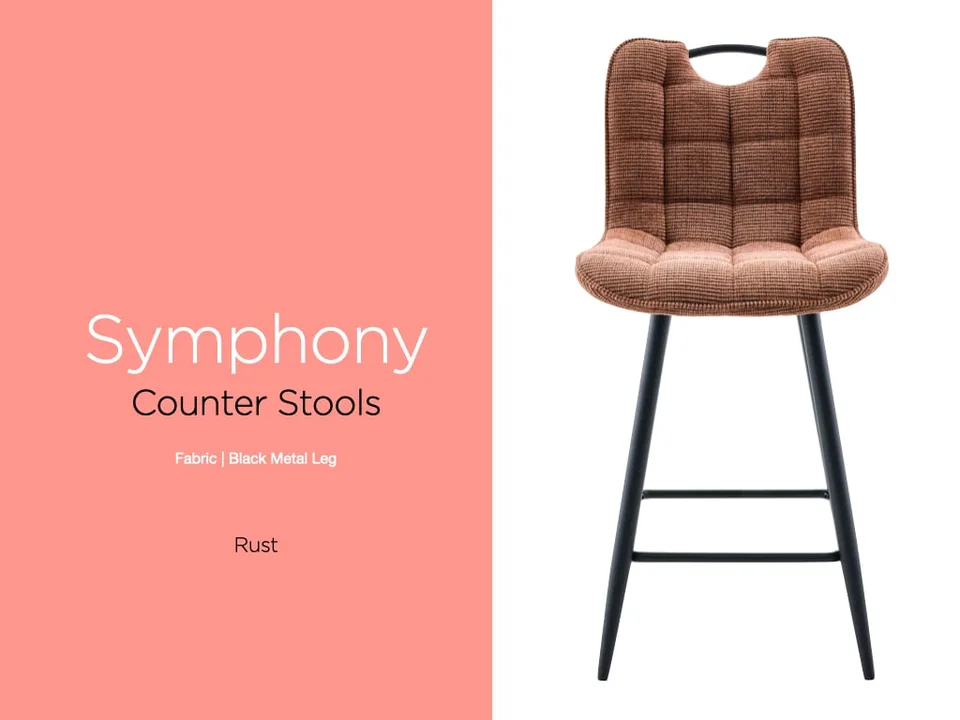 Symphony Counter Height Stool Rust