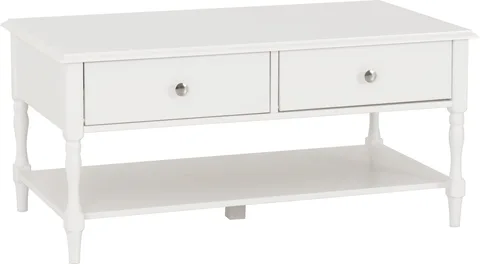 Stratford 2 Drawer Coffee Table - White