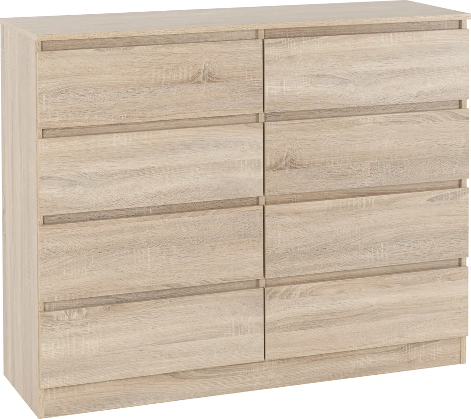 Malvern 8 Drawer Chest - Sonoma Oak Effect