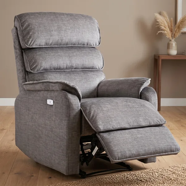 Savoy Chair Elec Rec Grey