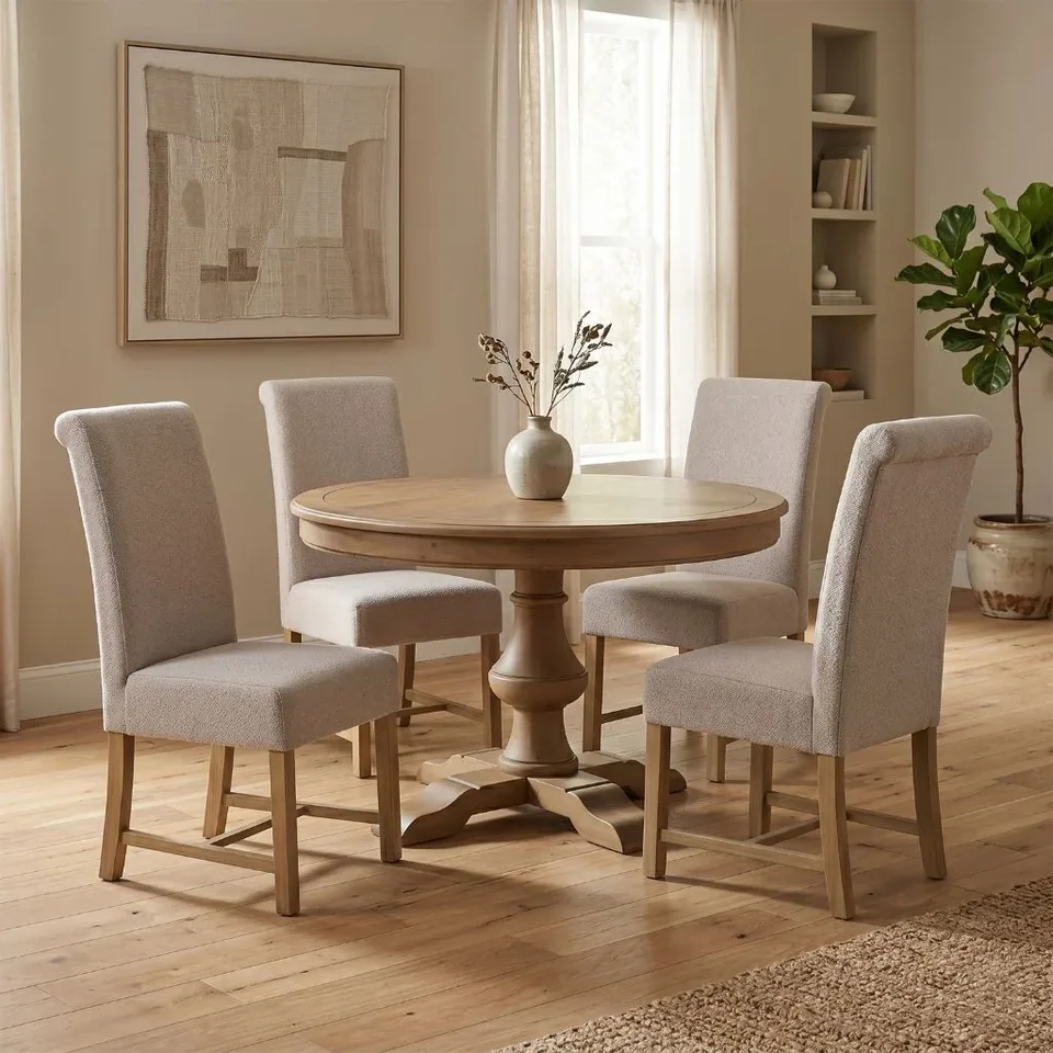 Chateau Rustic Round 120cm Round Dining Set