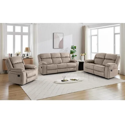 Morgan 2 Seater Recliner Taupe