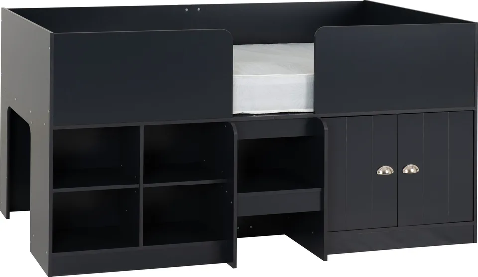 Orlando Low Sleeper Bed - Dark Grey