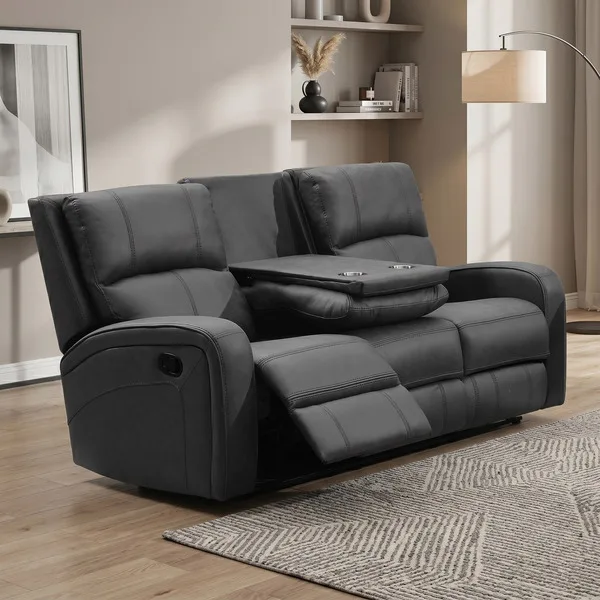 Silverton 3 Seater W/Console Grey