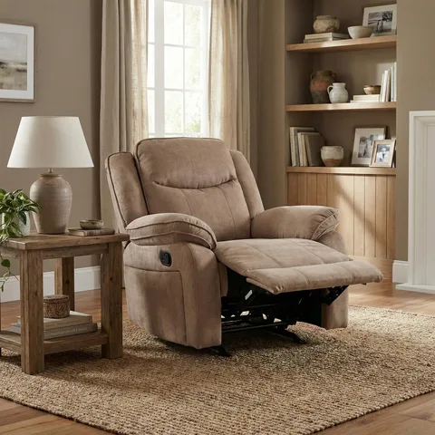 Clayton Glider Chair Light Brown