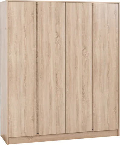 Malvern 4 Door Wardrobe - Sonoma Oak Effect