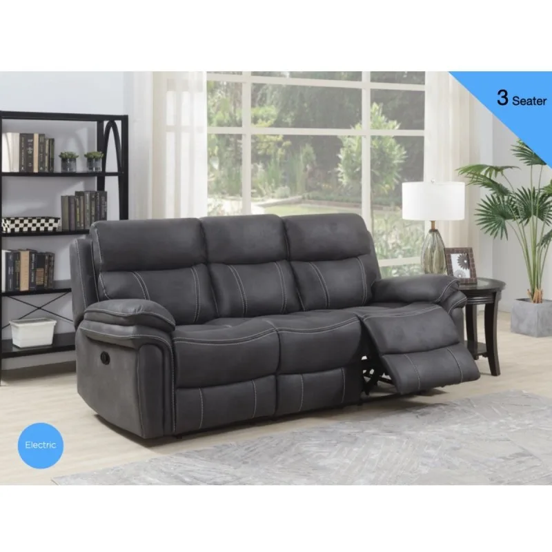 Richmond Elec 3 Seater Charcoal