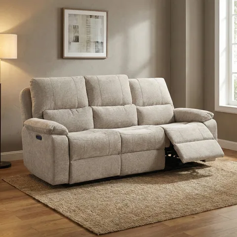 Knightsbridge Electric 3 Seater - Fossil