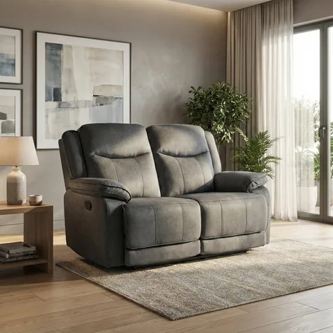 Clayton 2 Seater Recliner Grey
