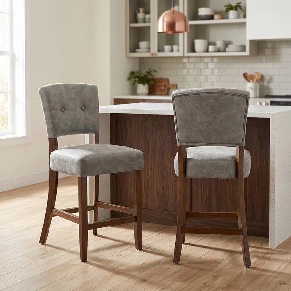 Oakridge Counter Stool - Grey Bison Dark Oak
