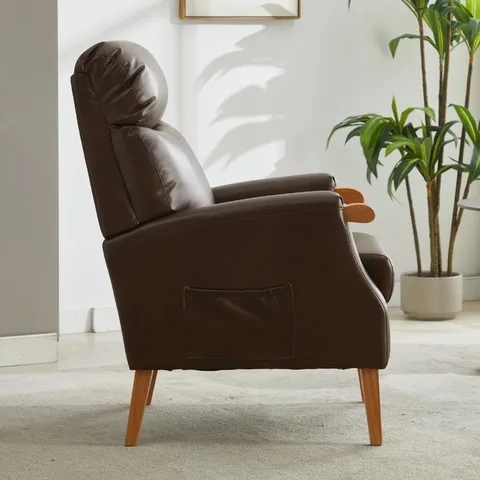Faro Fireside Chair - Tan PU