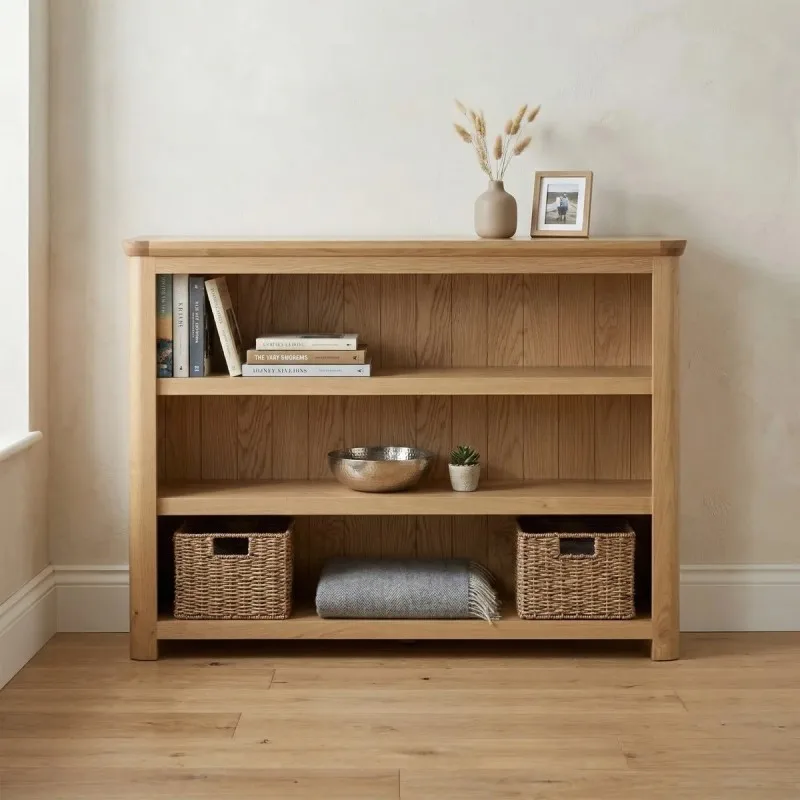 New Treviso Low Wide Bookcase