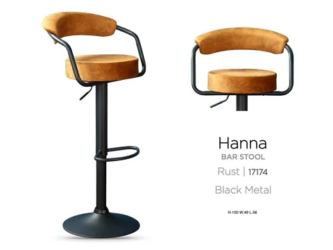Hanna Bar Stool Rust