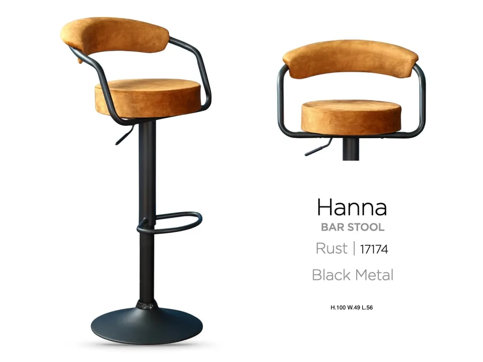 Hanna Bar Stool Rust