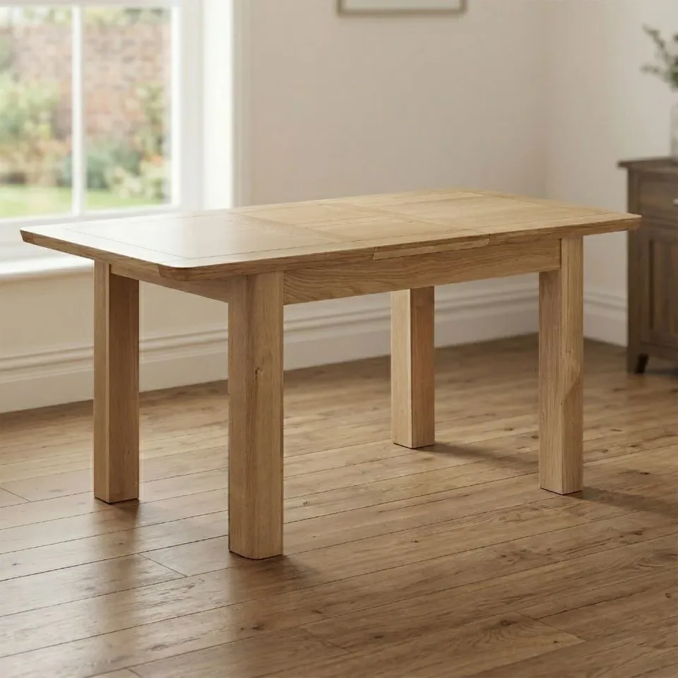 New Treviso 120-160cm Butterfly Extending Dining Table