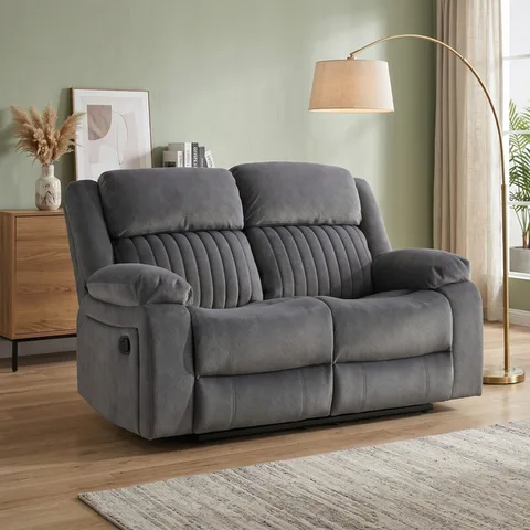 Morgan 2 Seater Recliner Slate Grey